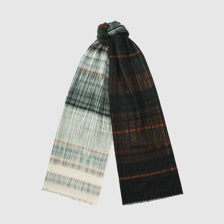 WATERFALL PLEAT ICON PURE WOOL SCARF for wholesale by YEN TING CHO