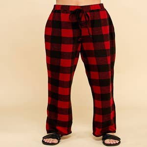 Wholesale Adult Plaid Flannel PJ Pants S 2XL in Canada