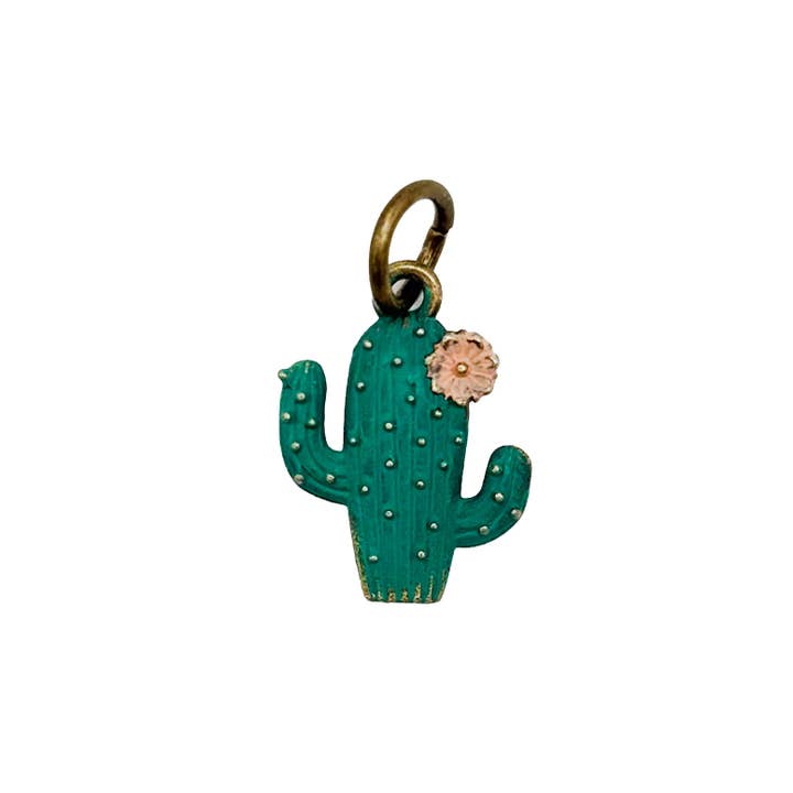 Cactus Bloom Charm (available with bracelet or necklace) for wholesale by Gleeful Peacock