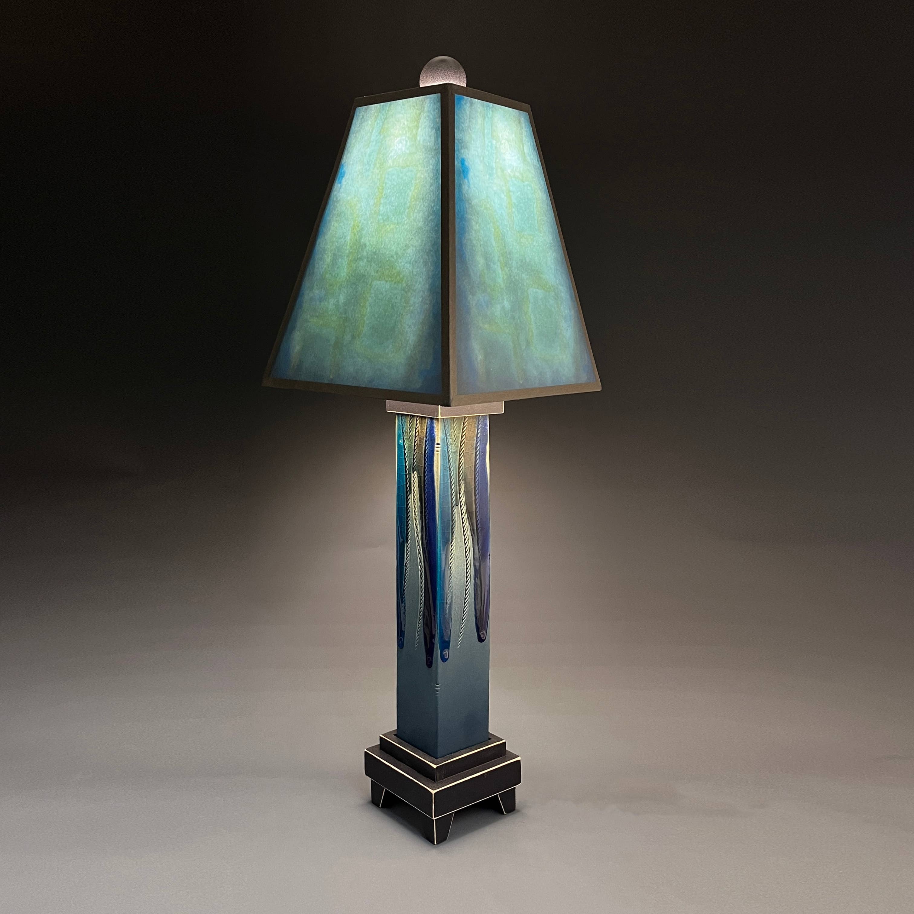 Macone Clay / Spooner Creek - Wholesale Accent/Desk Lamp - LL - Blue Lamp5