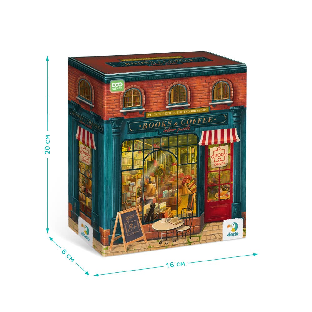 DoDo Brand - Wholesale Puzzle - Kids - Classic Puzzle Books & Coffe 300 Pieces1