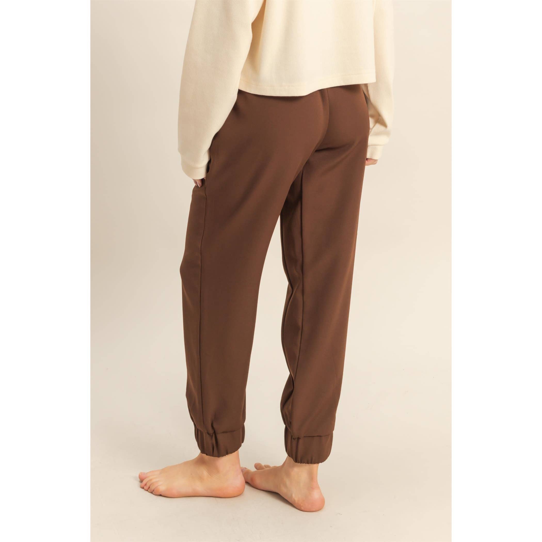 HYFVE - Vente Pantalon – femme - Joggeurs à cordon de serrage avec chevilles froncées13