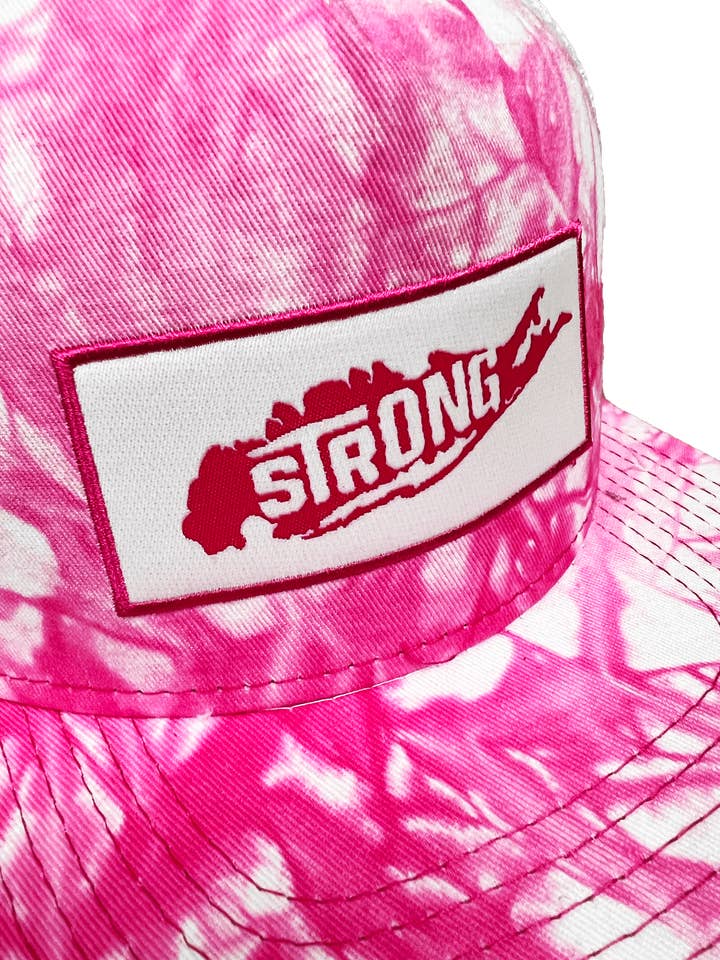 Long Island Stark Hot Pink Tie Dye Snapback för wholesale av Long Island Strong