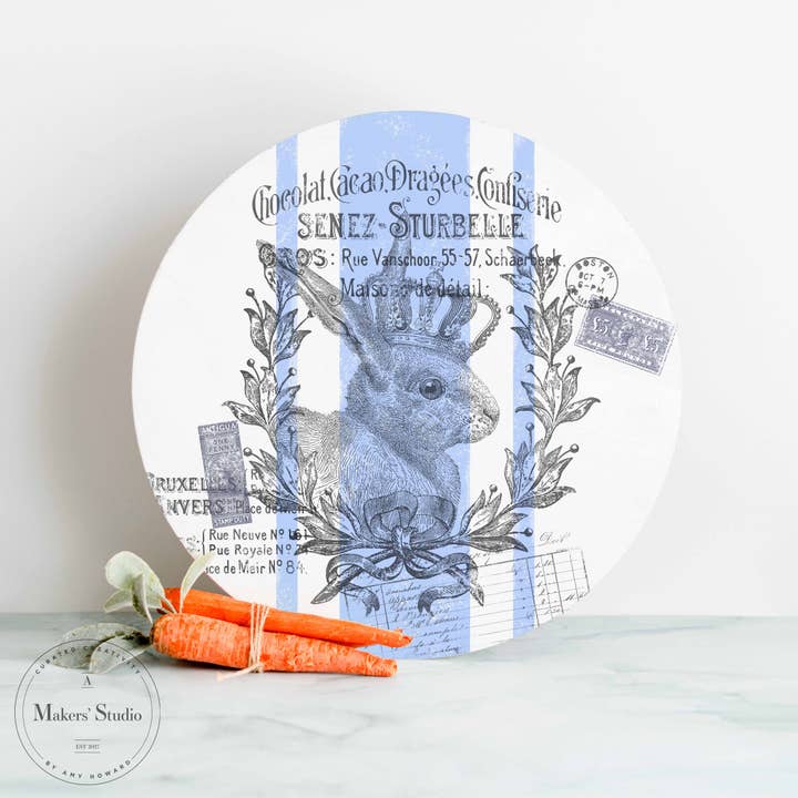 A Makers' Studio - Wholesale Stencil/Craft Die - Bon Bon Bunny - Mesh Stencil 8.5x11
