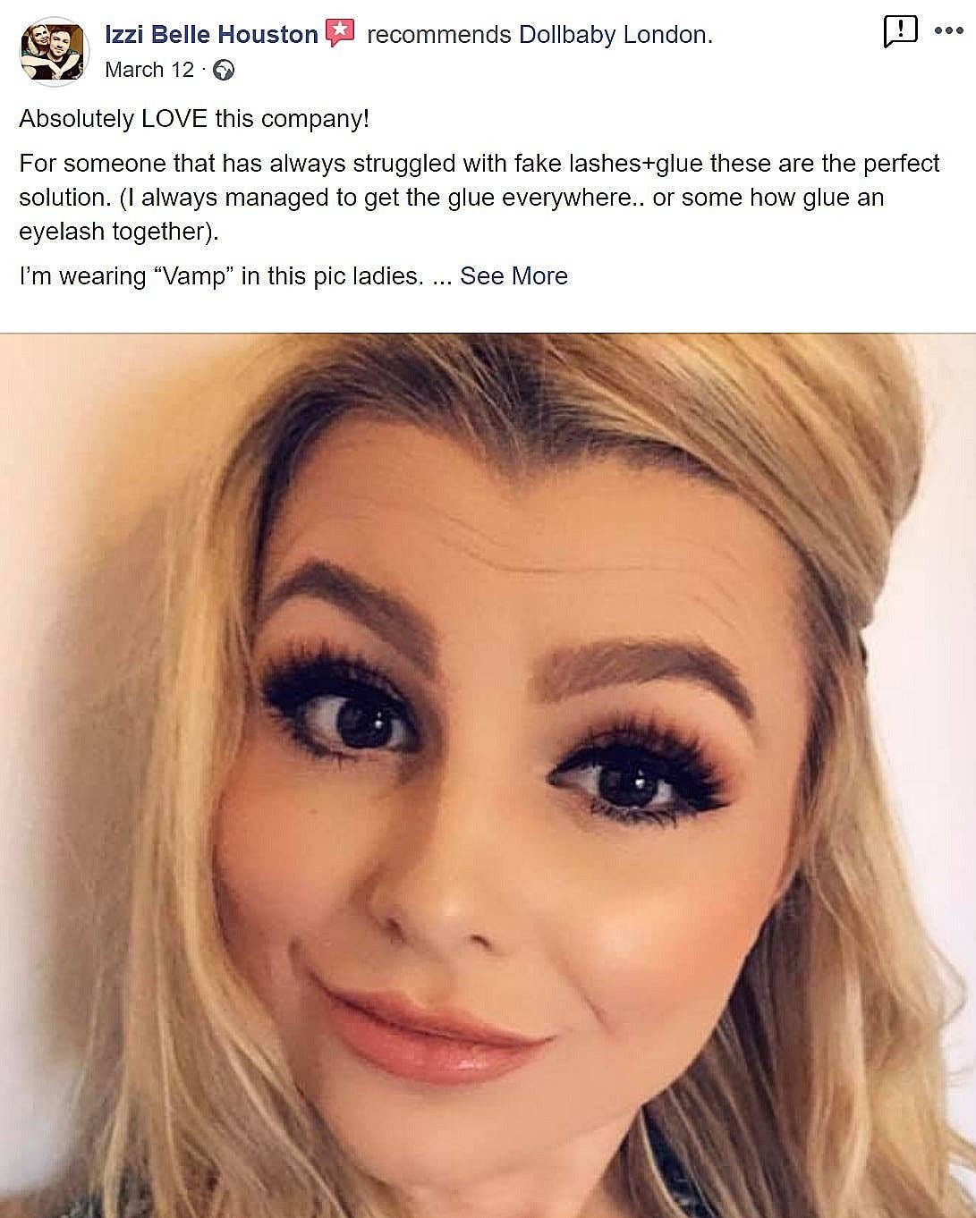 Dollbaby London Lashes - Vente Faux cils - Vamp Cils Magnétiques - Full & Moelleux10