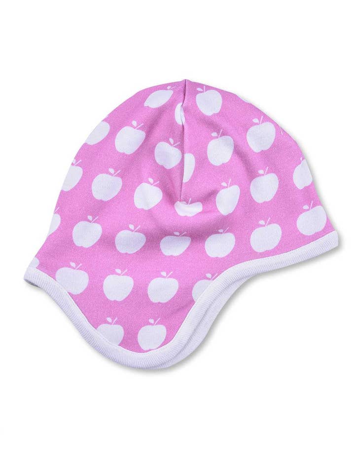 Bonnet Apple en coton biologique rose pour la vente par Jazzy Organics