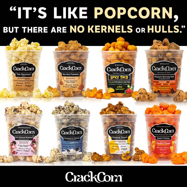 Crack Corn – Großhandel Popcorn – Crack Corn/Puffy Pop - Monkey Puffs (Banane und Schokolade)