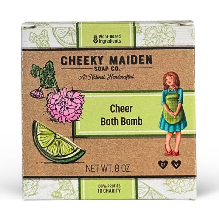 Eukalyptus + Pebermynte Muskelbadekugle for engroshandel hos Cheeky Maiden Soap Co