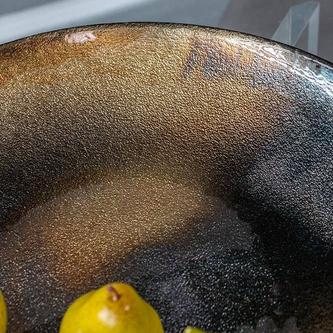 A&B Home Group Inc. - Wholesale Charger plate - S/2 Glass Chargers 1S/CTN L:D20x3" S:D15.5x2.5"1