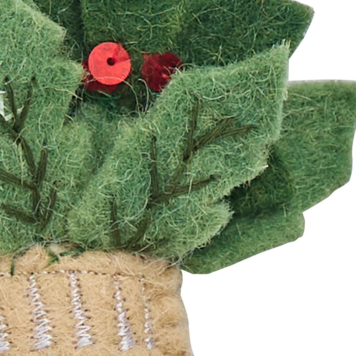 Off White Mittens Felt Ornament for wholesale on Faire2