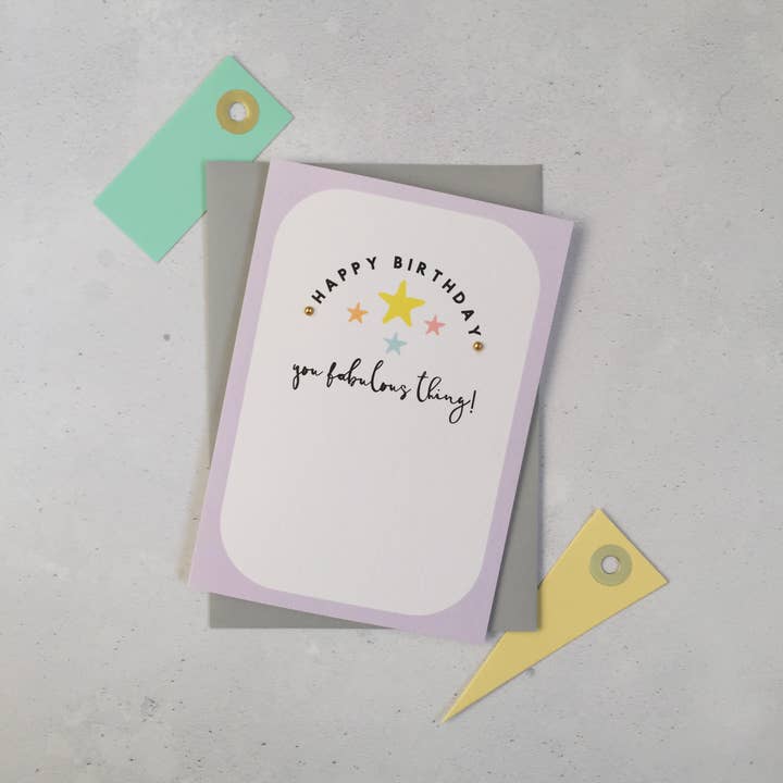 Happy Birthday Fabulous Card for wholesale by Always Sparkle