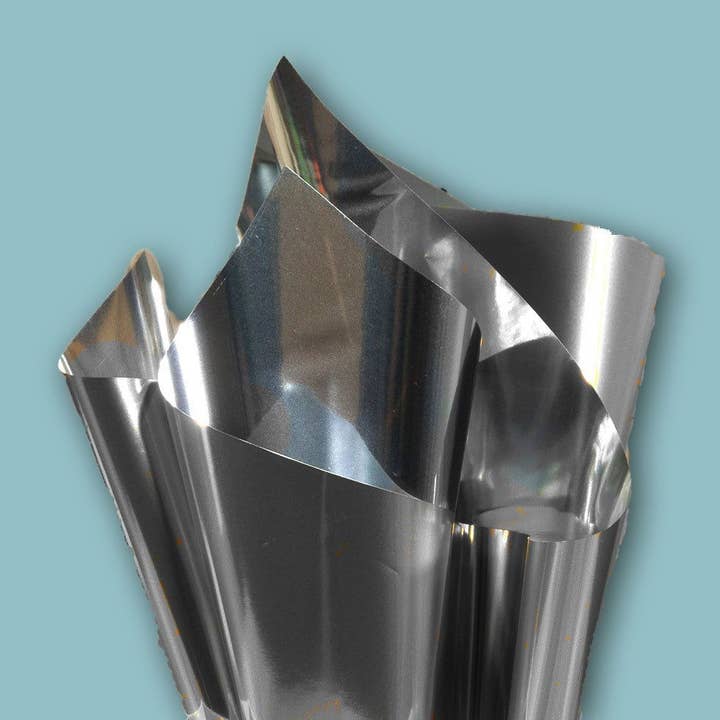 kadopapier.net - Wholesale Cellophane Bag - High Gloss Silver Wrapping Foil