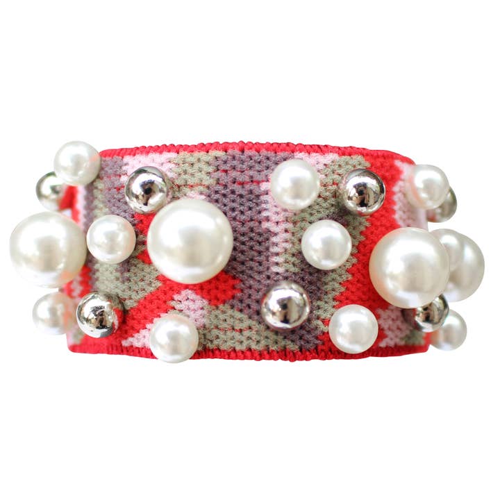 Gemelli – Engroshandel Hårbånd - Dame – Perle Stud Hair Tie27