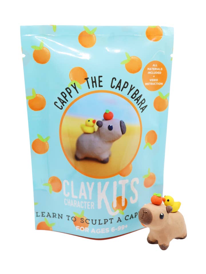 Capybara DIY Polymer Clay Kit | Arts & Craft Kit for wholesale by The Make Station | DIY Clay Kits