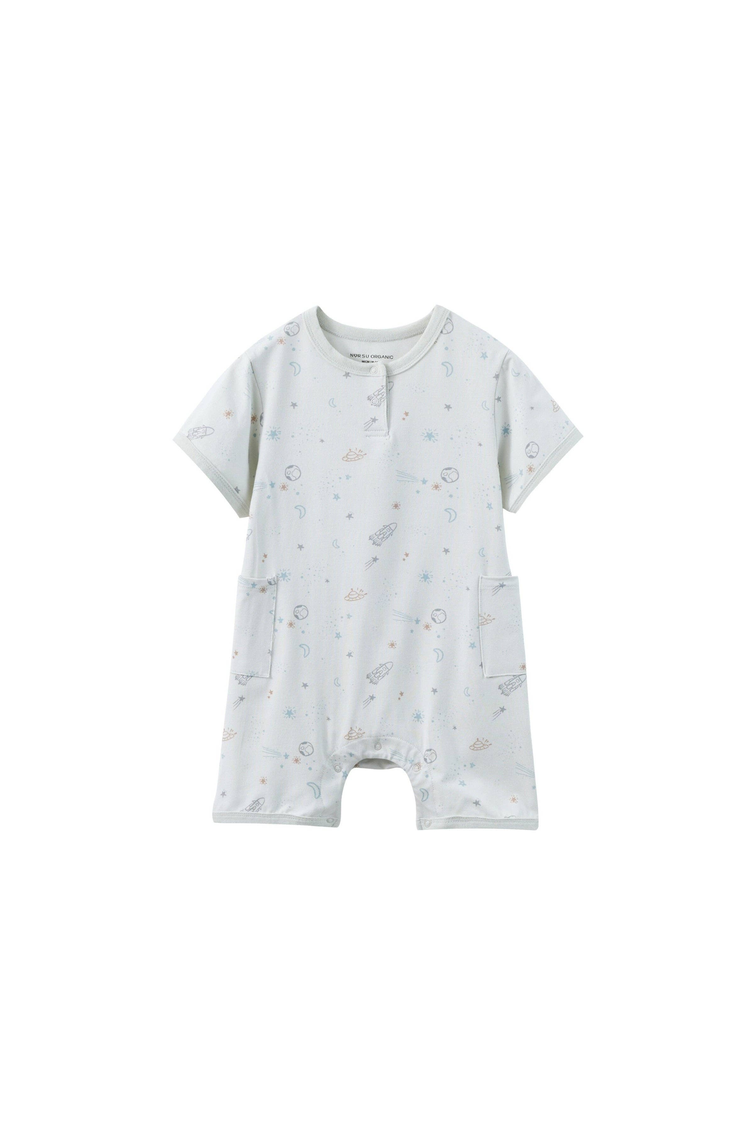 Norsu Organic – wholesale Jumpsuit – Baby – Baby Organic Bamboo Romper-Space