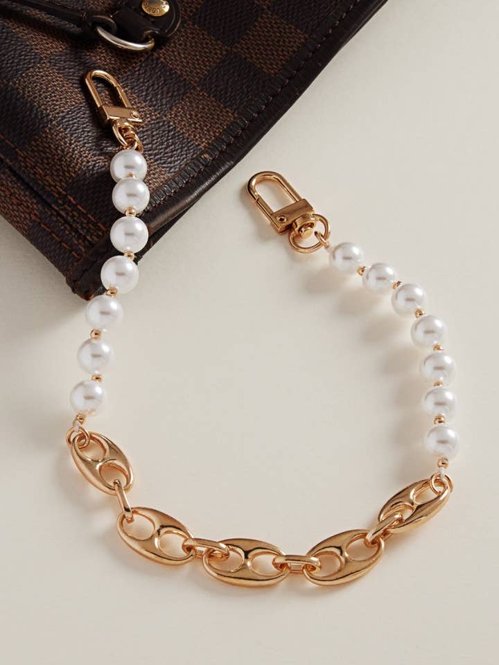 Rondvormige metalen schakel swag tasbedel voor wholesale door Designature New York