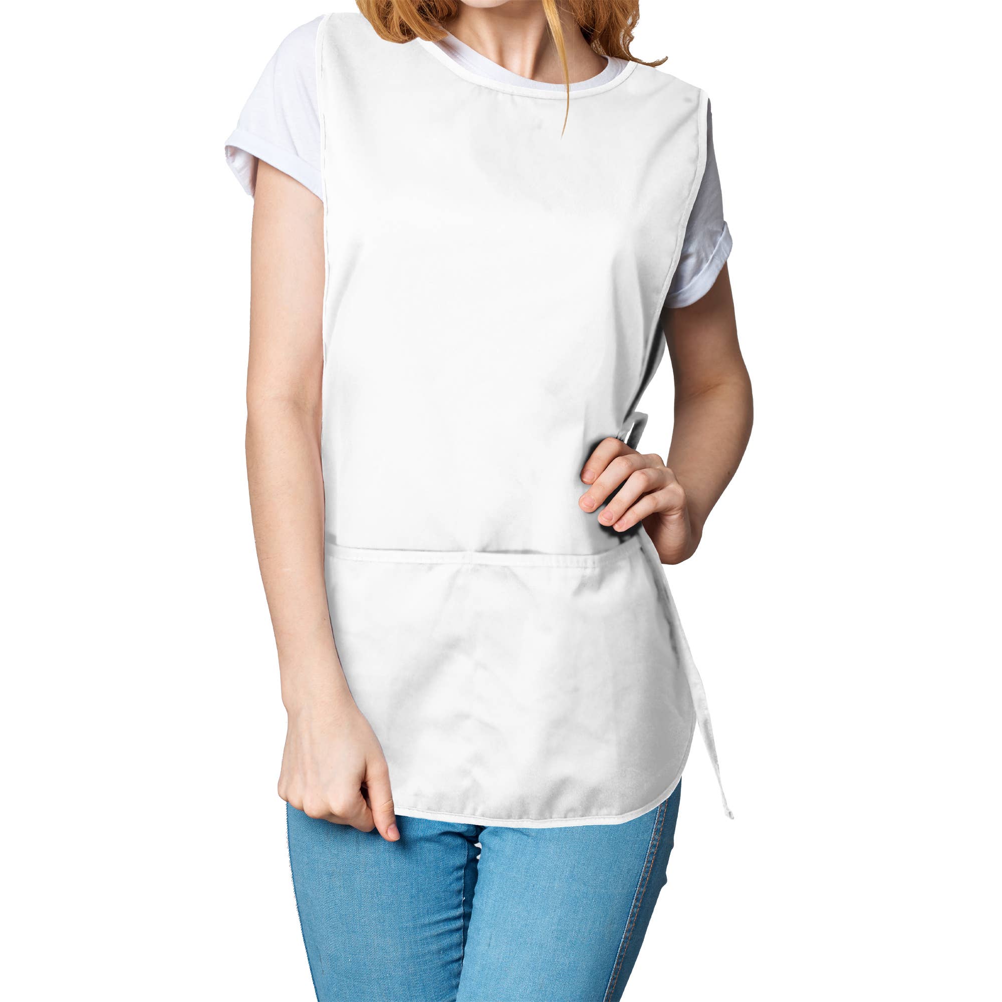 Dalix - Wholesale Apron - DALIX Cobbler Apron 2 Pockets Smock Regular 28.5" x 18.5"35