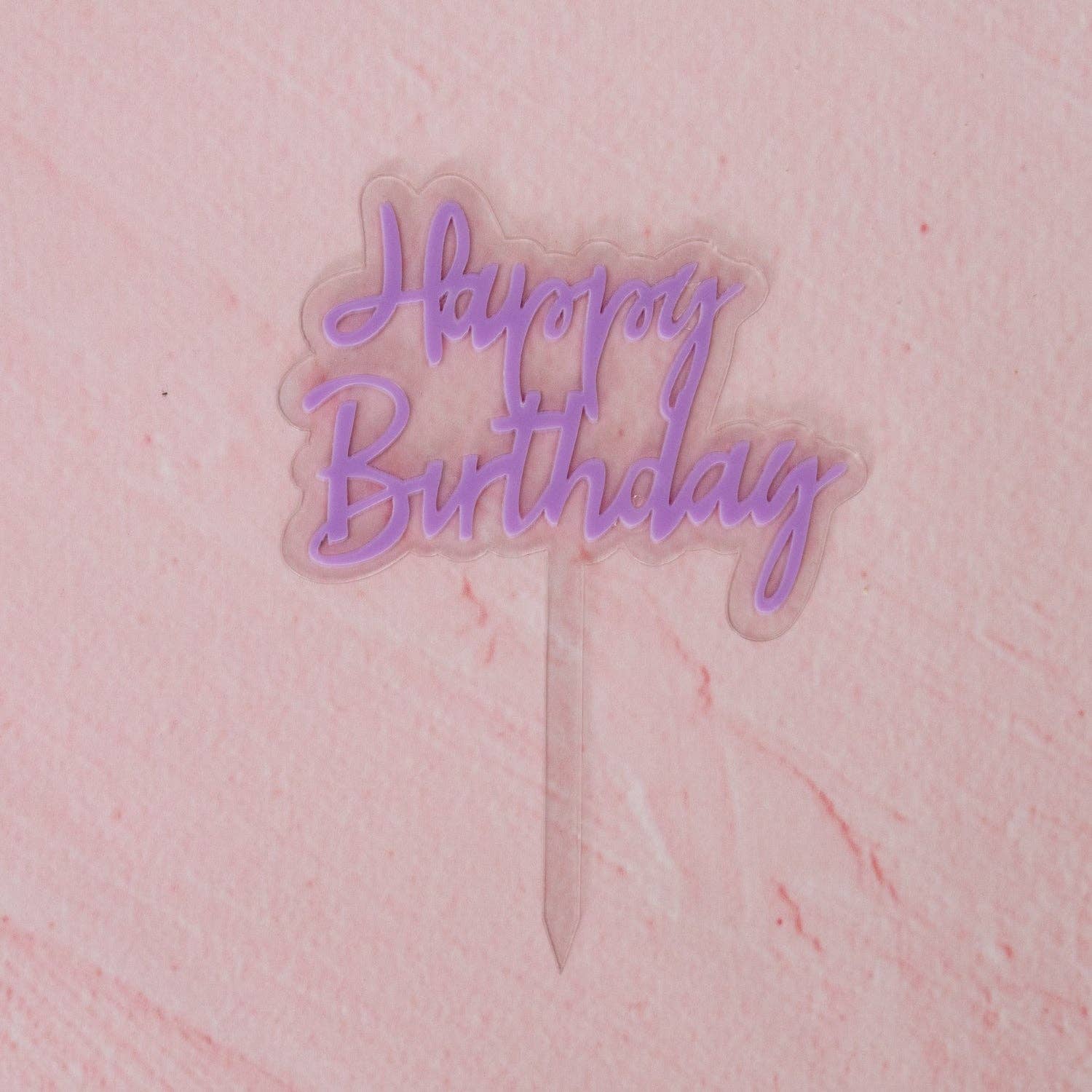 Oh It's Perfect - Vente Décoration pour cake/cupcake - Décor de gâteau « Happy Birthday » en acrylique superposé6
