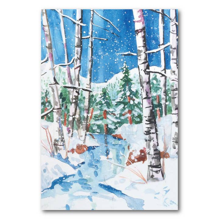 Premium 5-Count Notecard Set from Watercolor Sketchbook for wholesale by Susan Schmitt Art