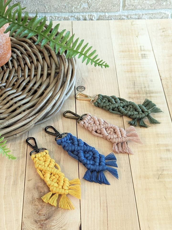 Macrame Fringe Keychain for wholesale by Pretty Fly For A DIY