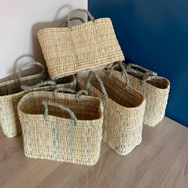 Melecraft - Wholesale Beach Bag - Straw bags gardener French wicker basket, Moroccan handmade3