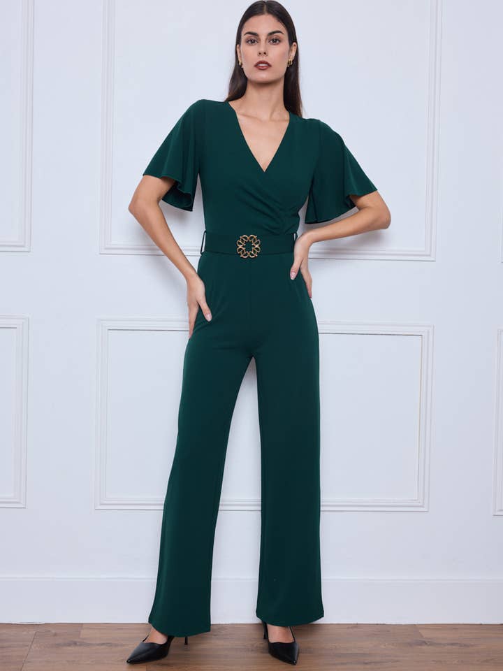 KICHIC - Wholesale Jumpsuit - Women's - Belted jumpsuit K588711