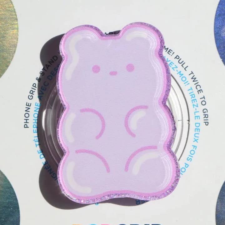 Purple Gummy Bear Sparkly Grip (Copy) for wholesale by Ivy Resin Shop LLC
