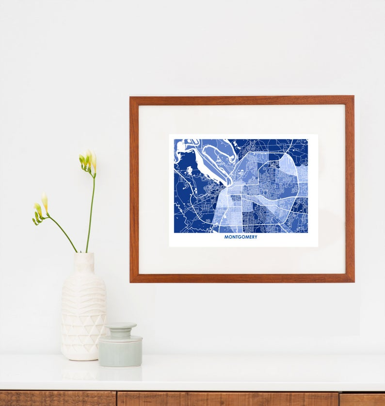 Juanita's Adventures - Wholesale Art Print - Juanitas Montgomery Map Print3