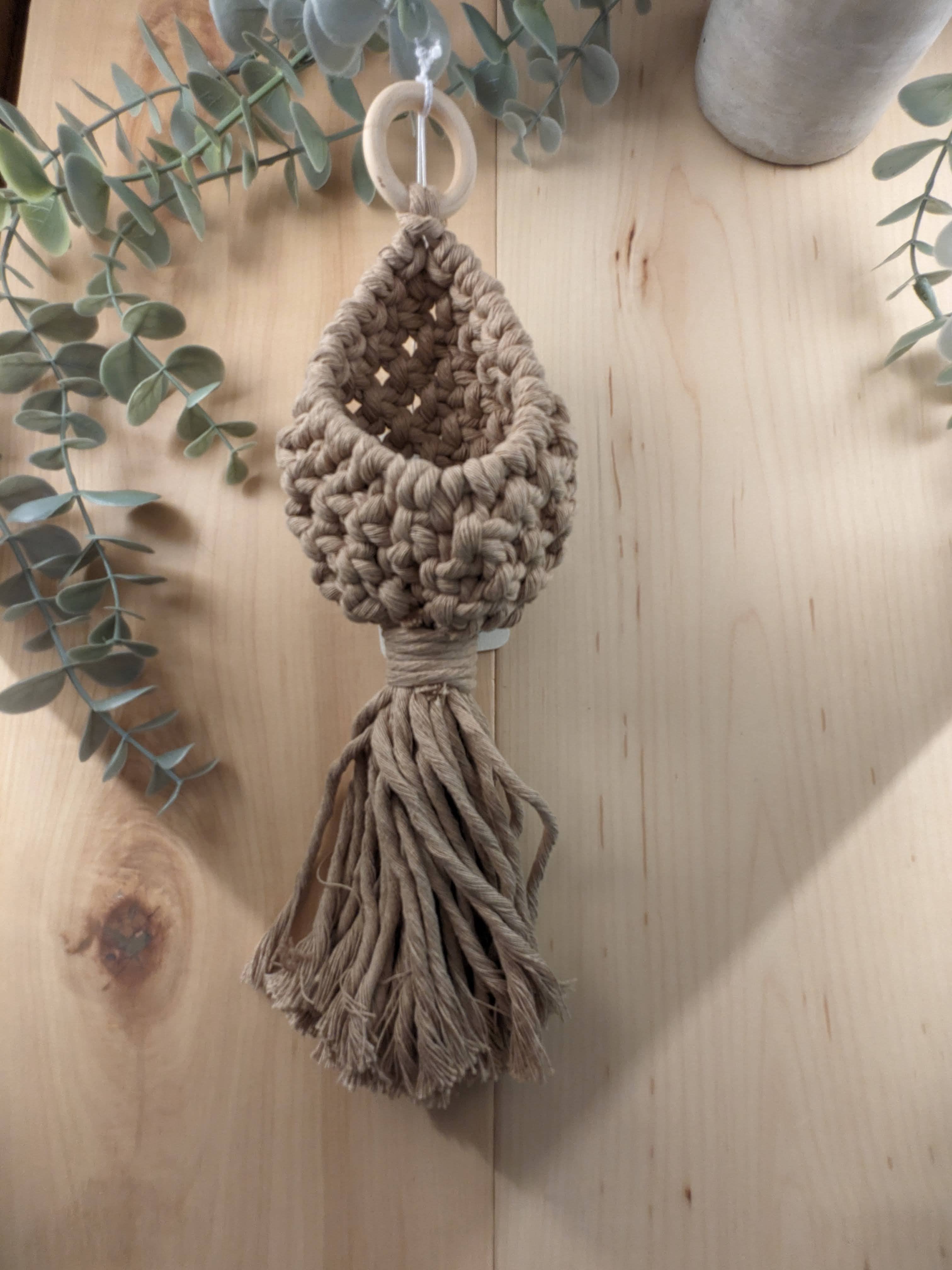 Lark & Anchor - Vente Jardinière suspendue - Nid en macramé2