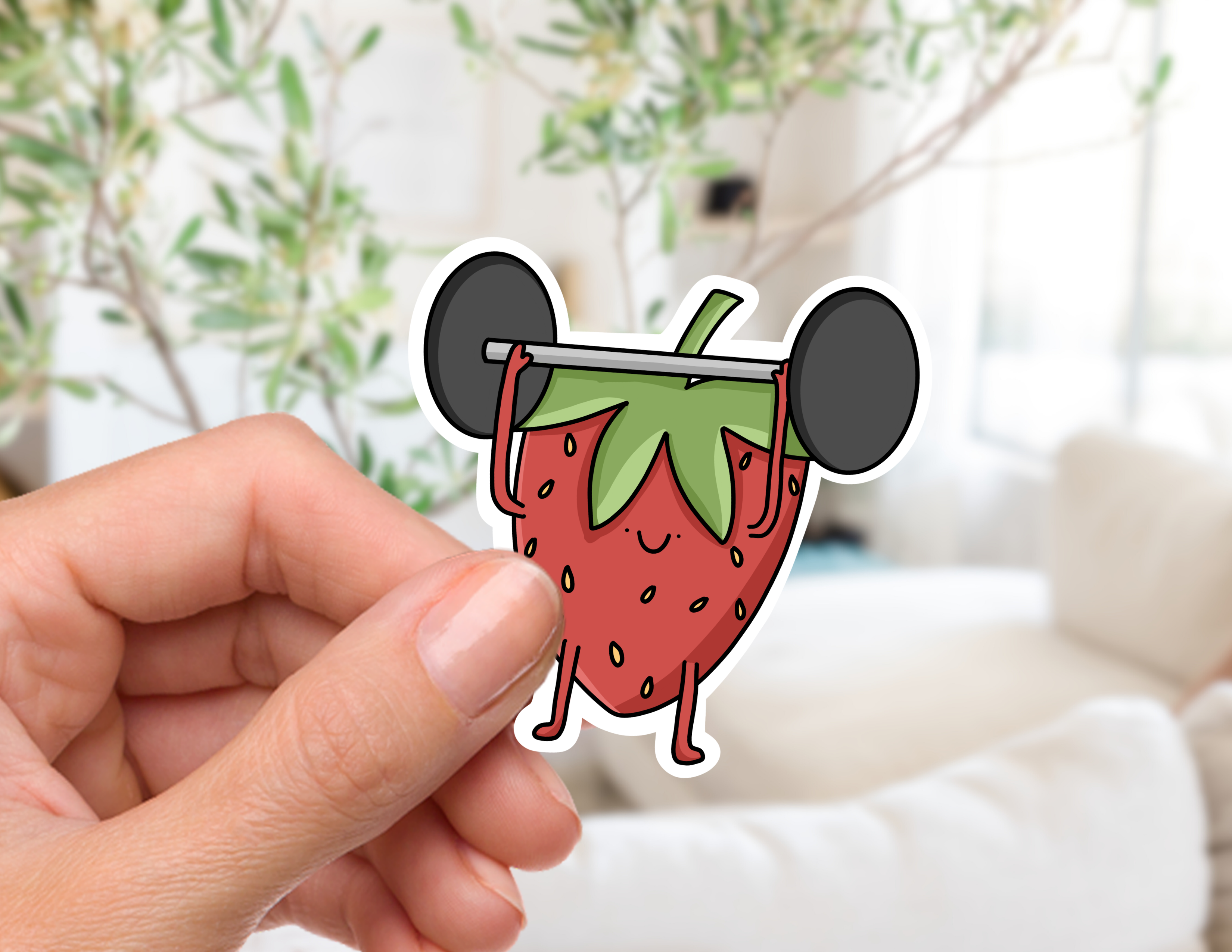 Couch McDoodles - Wholesale Sticker - Health Nuts...but Fruits and Veggies Sticker6