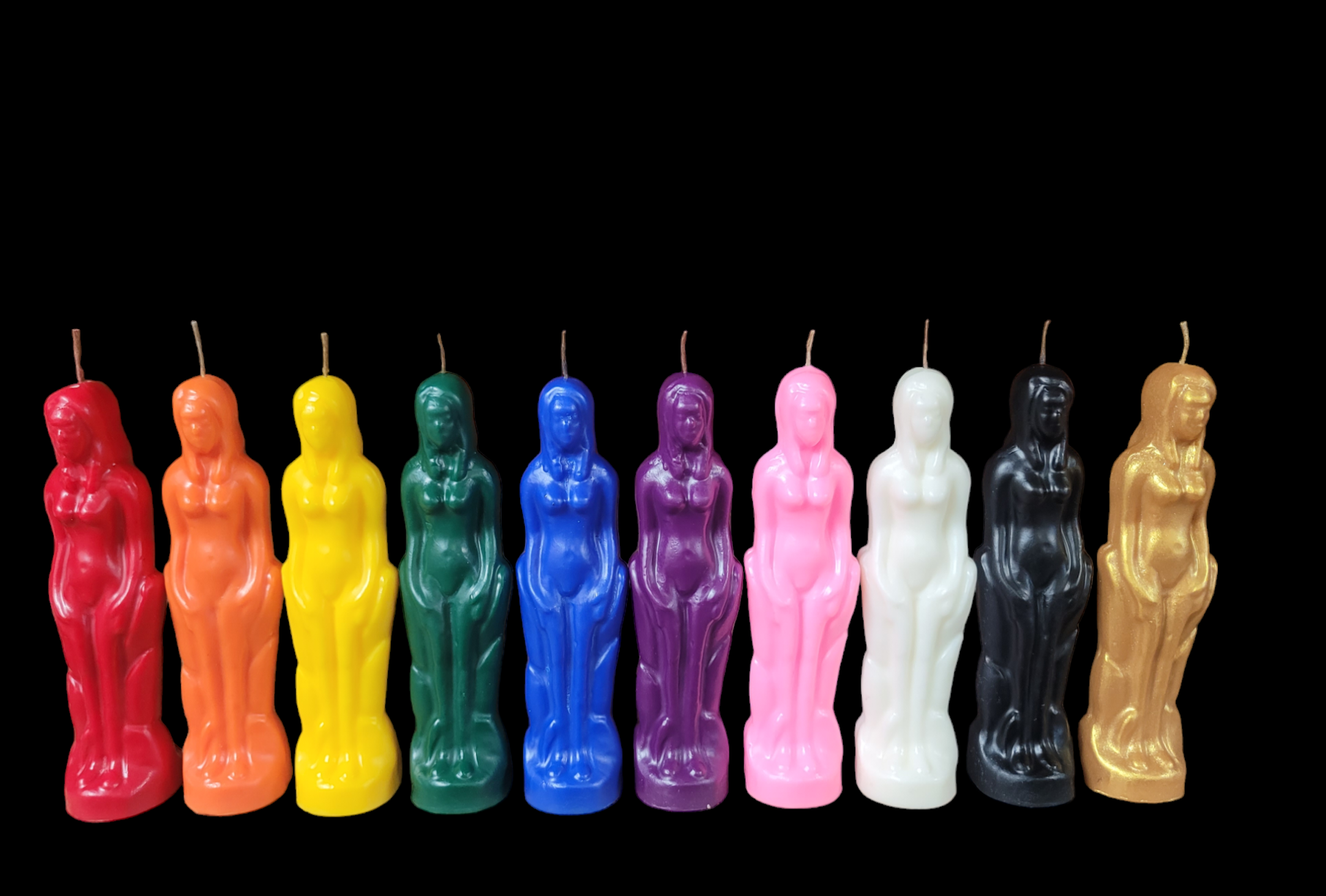 Mystical Mysti Candles - Vente Bougies originales - Paquet de 10 bougies pour figurines pour femmes1
