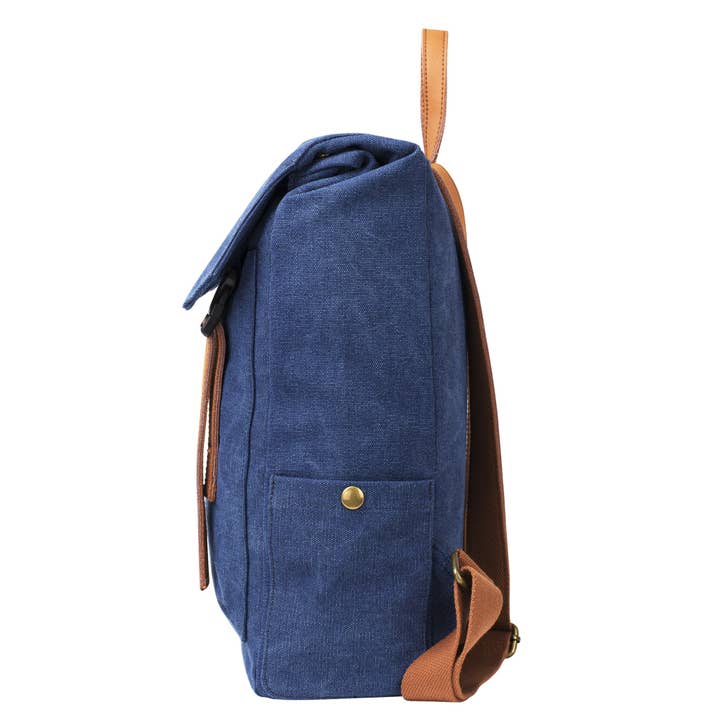 ZEDE PARIS - Wholesale Backpack - Women's - Quai de la Gare (XL) - Canvas and leather backpack19