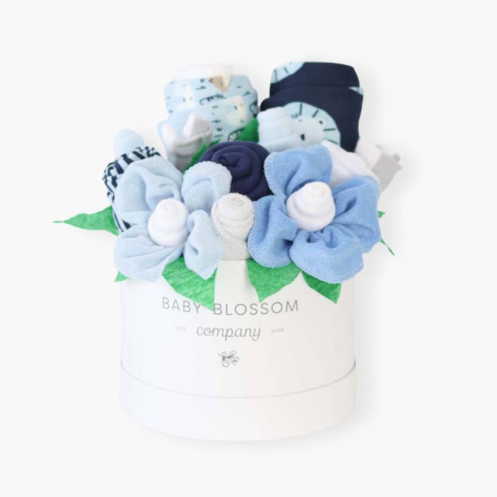 Baby Blossom Company - Wholesale New Mom Gift Box/Set - Baby Boy Gift Basket Newborn Box - Little Boy Blue0
