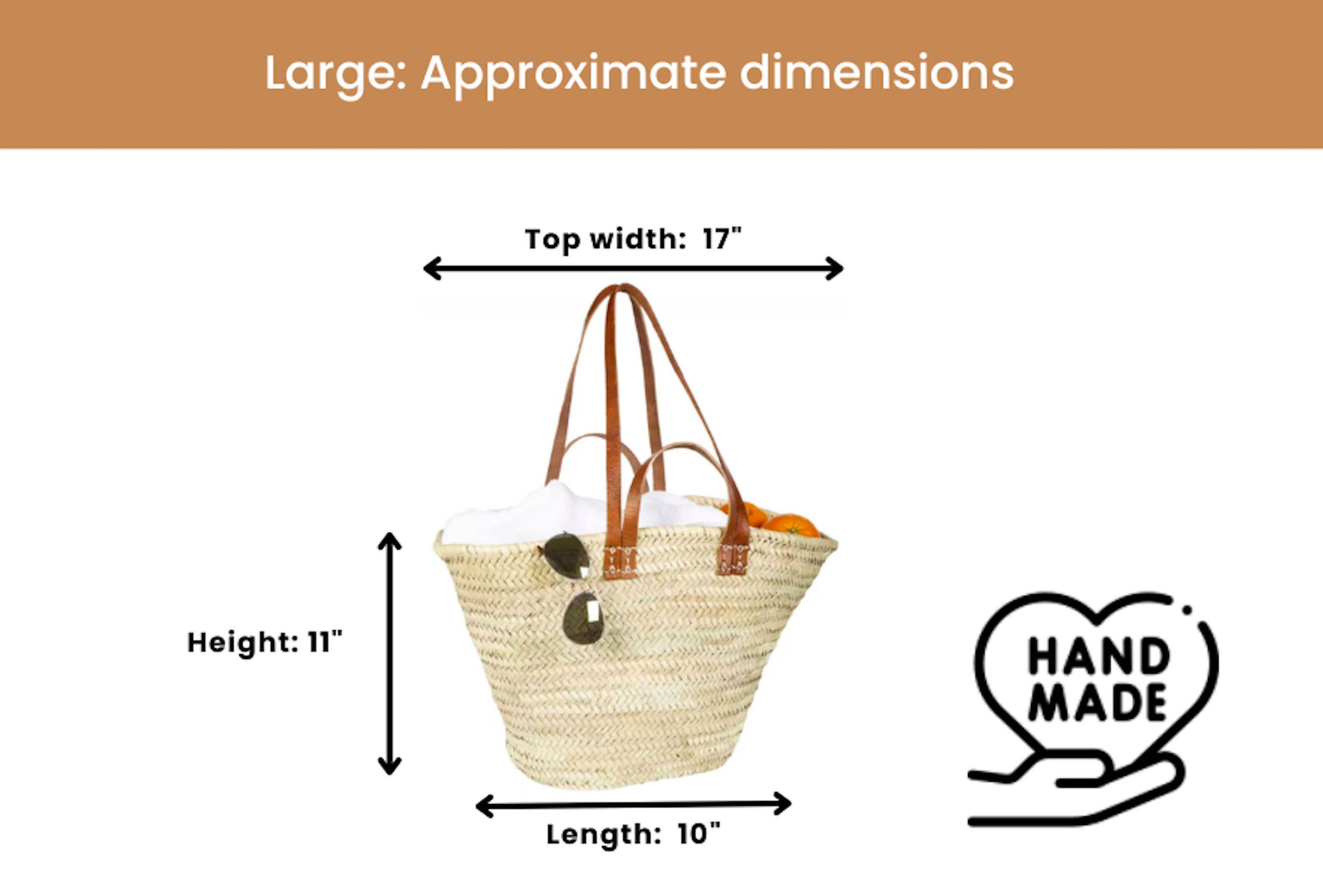 NomadWeave Ltd - Wholesale Beach Bag - French basket with double leather handles, market basket5