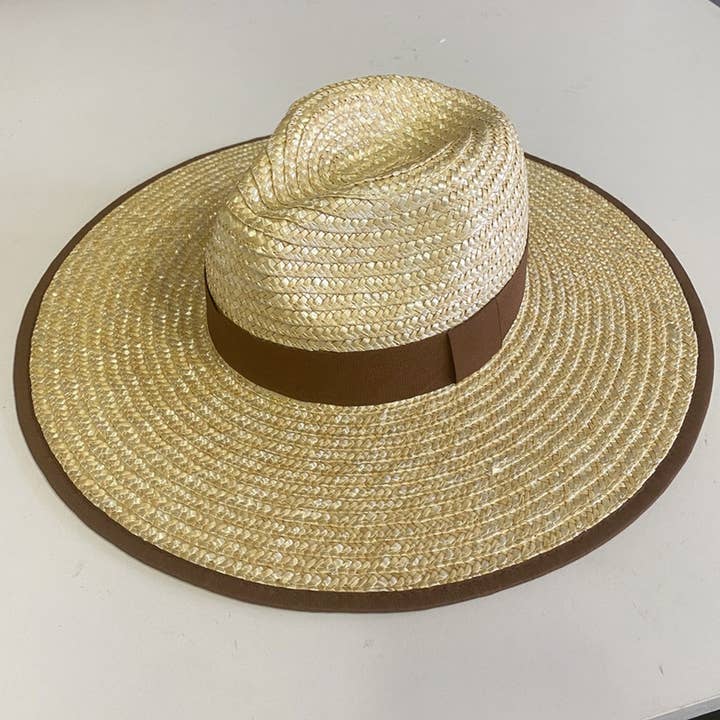 ACCITY - Wholesale Straw Hat - Women's - LARGE BRIM STRAW HATS FOR WOMENS BEACHWEAR_CWAH115719