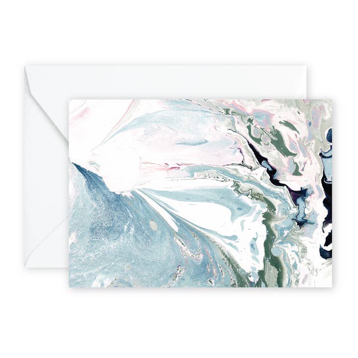 Cartes de notes Aqua Marbre + Env pour la vente par pixelimpress