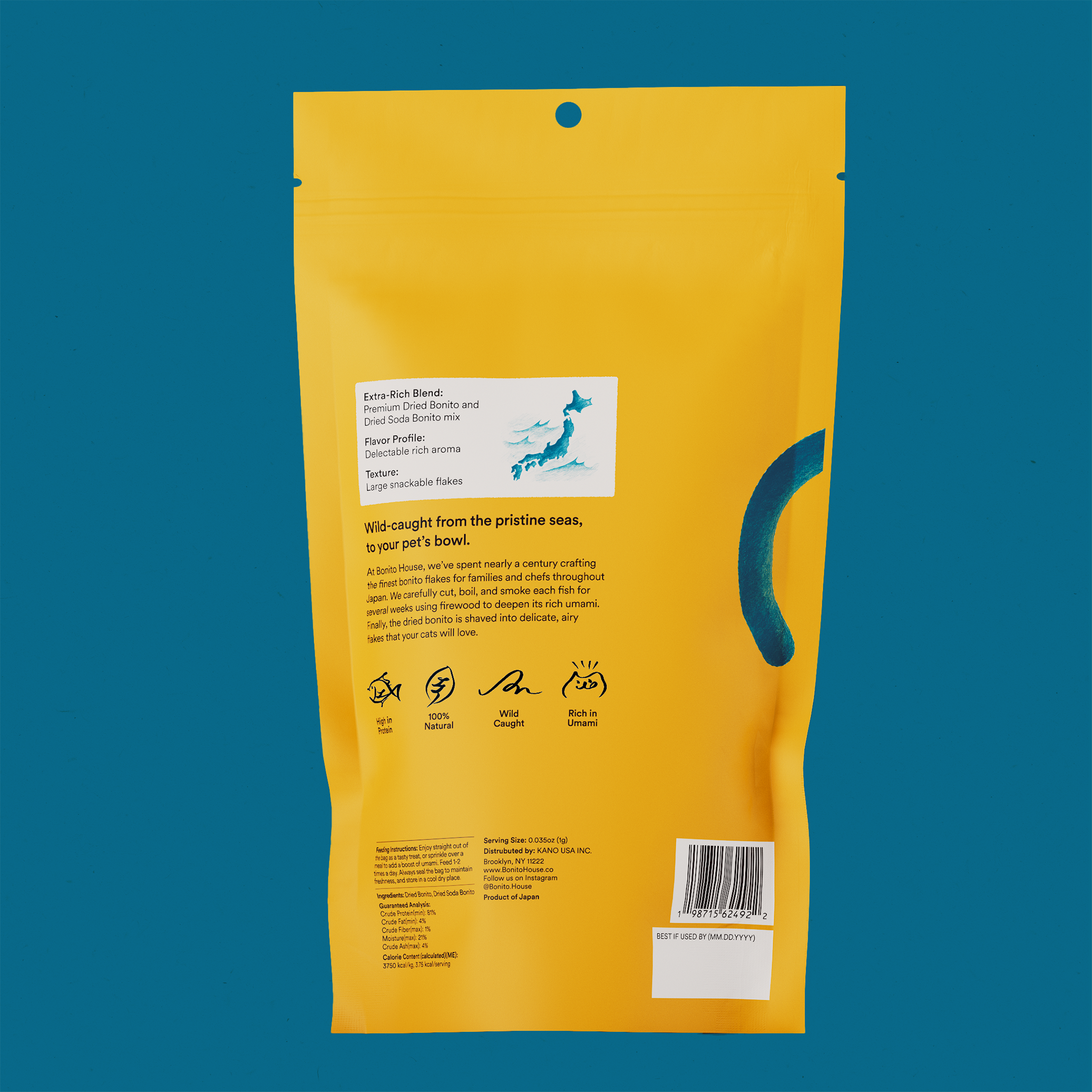 Bonito House - Wholesale Pet Treats - Cat - Umami Treats: Bonito Flakes for Cats and Dogs2