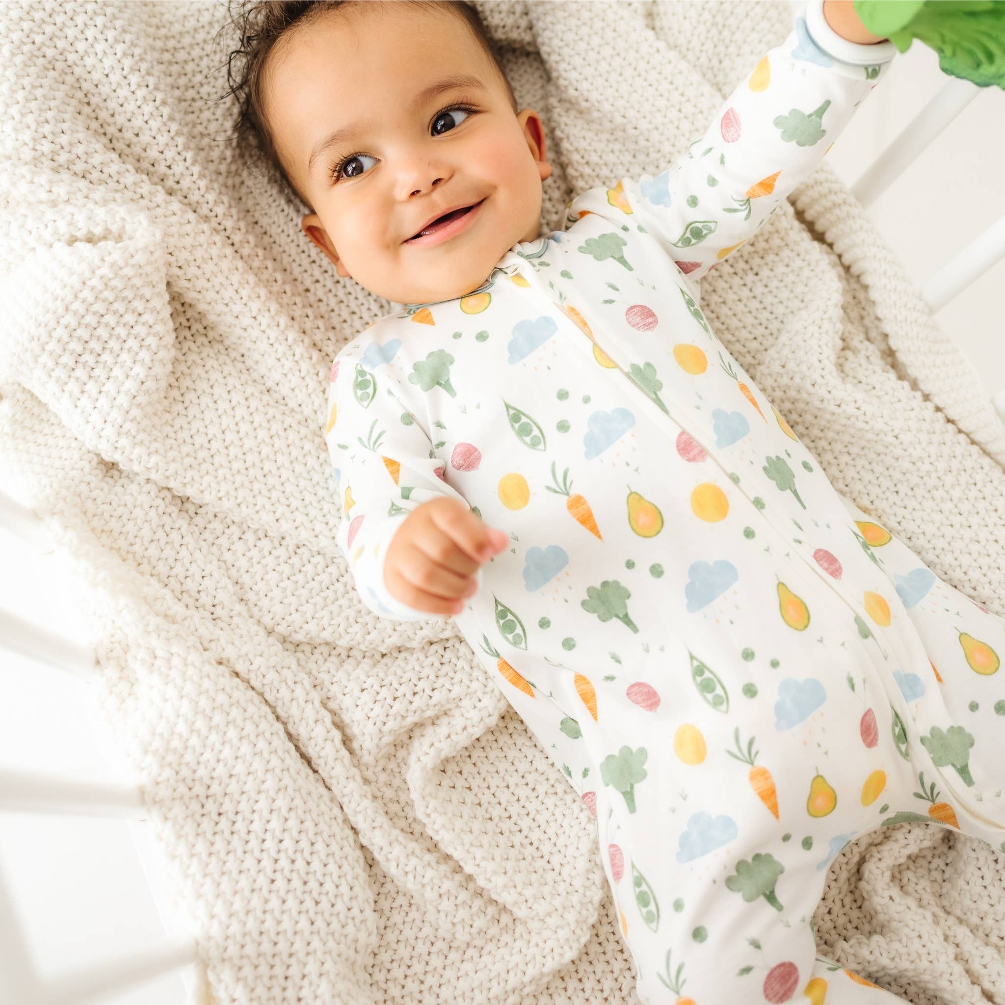 Magnolia Baby - Wholesale Jumpsuit - Baby - Eat your Veggies! Zip Footie7