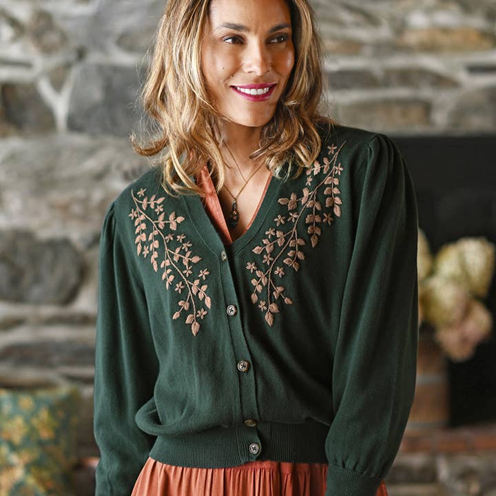 Ivy Hollow Sweater for wholesale by April Cornell Apparel