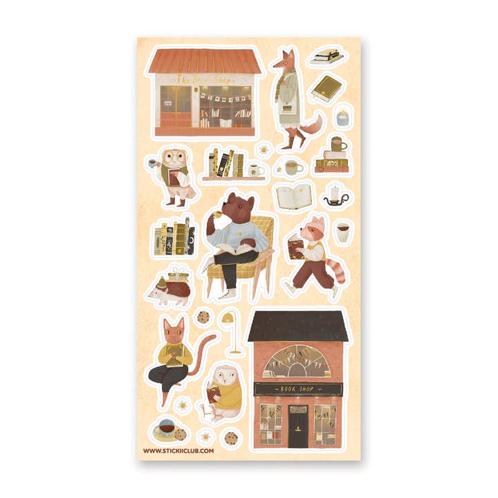 To the Bookshop Sticker Sheet for wholesale by STICKII