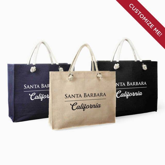 Upper Lake Tote Bags - Vendita all'ingrosso Borsa tote - Donna - La tua città, Stato - Borsa Donna Personalizzata Stampata