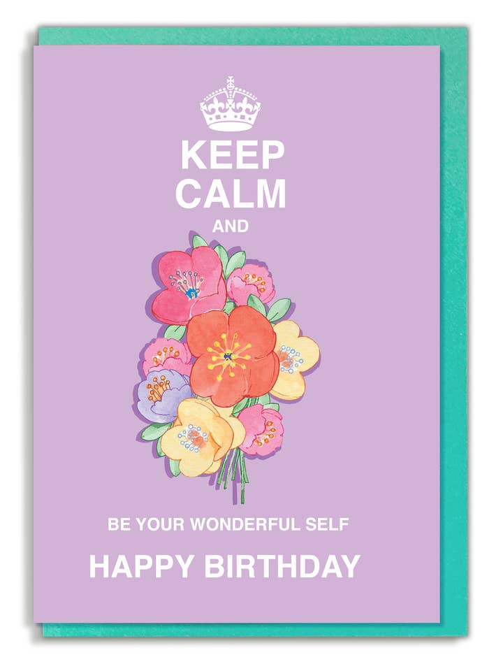 Håll lugnet och vara ditt underbara självfödelsedagskort för wholesale av HOOLI MOOLI