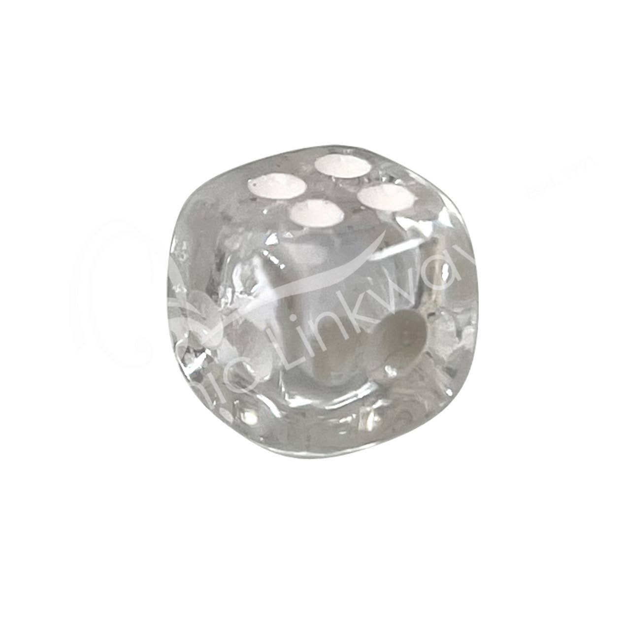 Oceanic Linkways Inc - Wholesale Spiritual Stone/Crystal - (PC)DICE - CRYSTAL QUARTZ 0.5"1