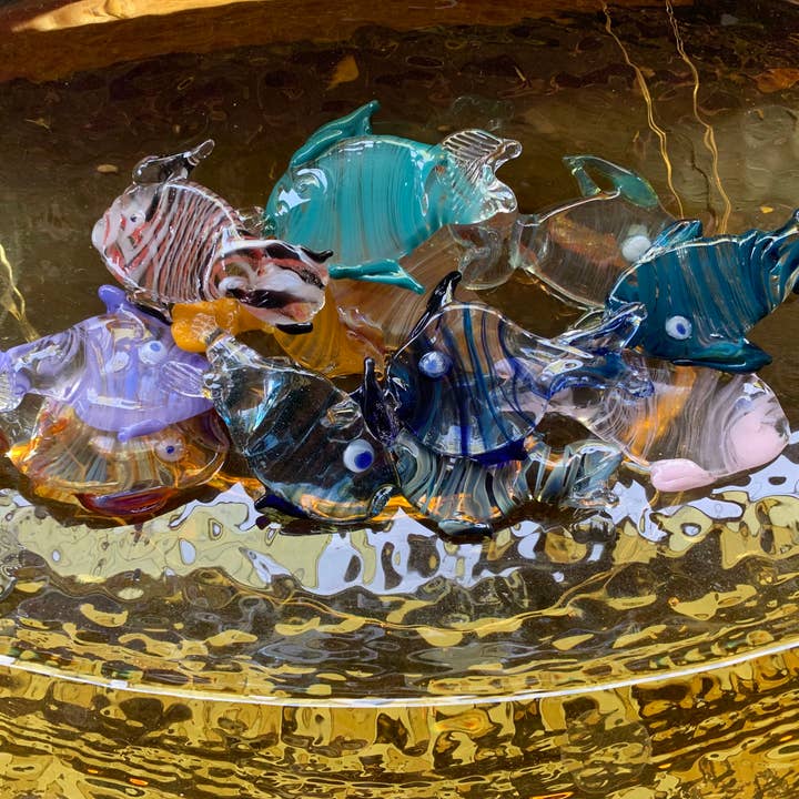Terrapin Glass Gardens – wholesale Individuell berlock/hänge – Hand skulpterade glas fisk hängen