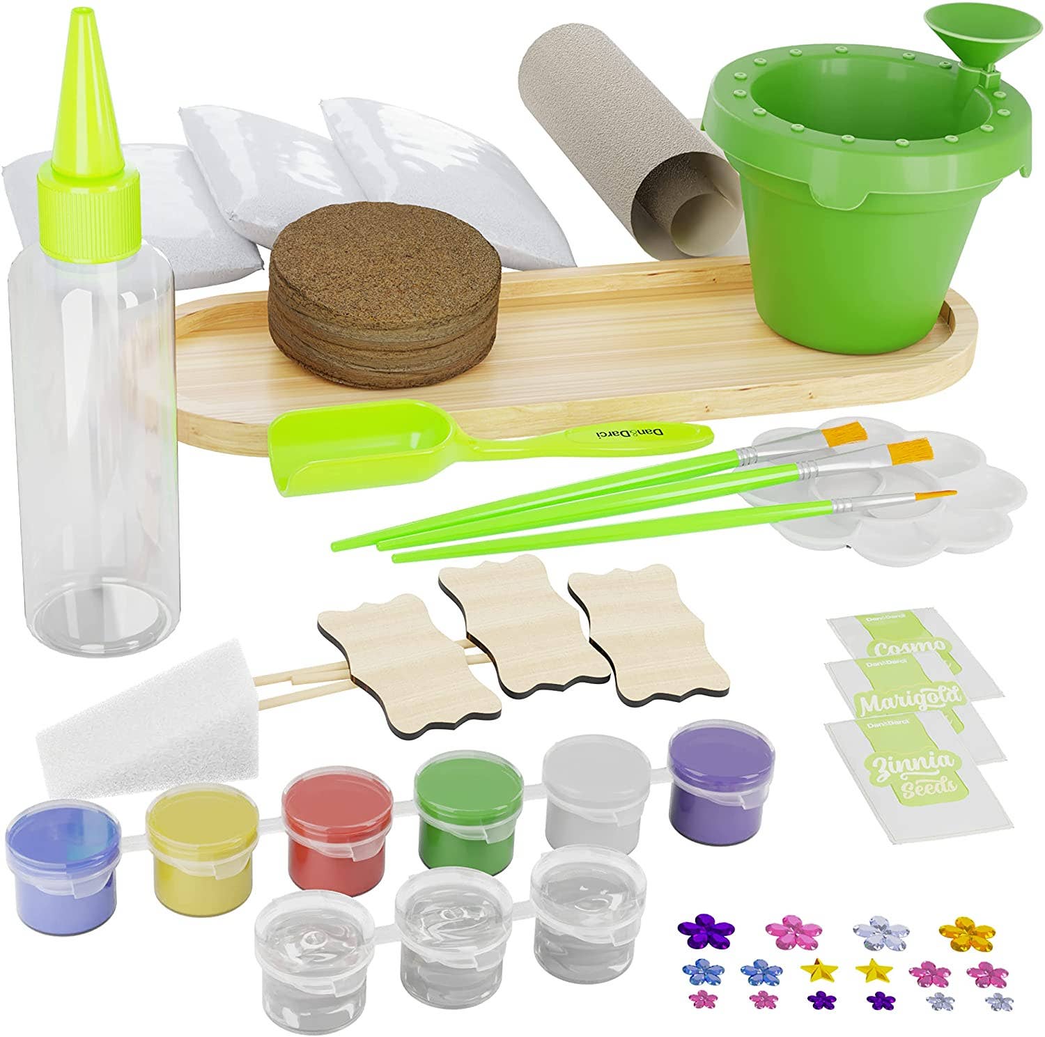 Dan&Darci - Wholesale DIY Craft Kit - Kids - Cast, Paint & Plant Kit for Kids &1