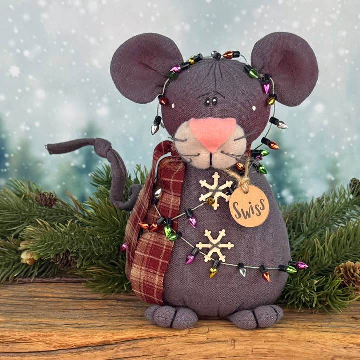Swiss the Christmas Mouse for wholesale by Honey and Me