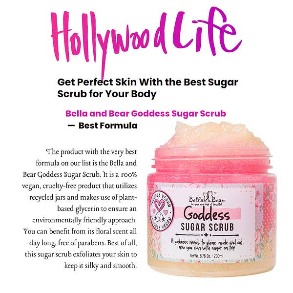 Bella & Bear - Wholesale Body scrub/exfoliant - Goddess Sugar Scrub | Body Scrub | Body Wash | Exfoliator2