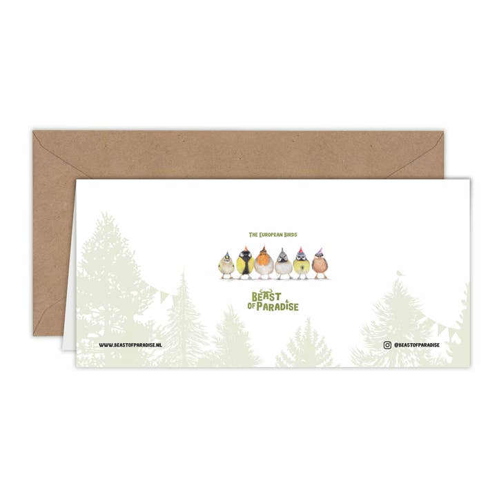 Beast of Paradise – wholesale Födelsedagskort – Födelsedagskort, Söta fåglar, Djur gratulationskort, inbjuder2