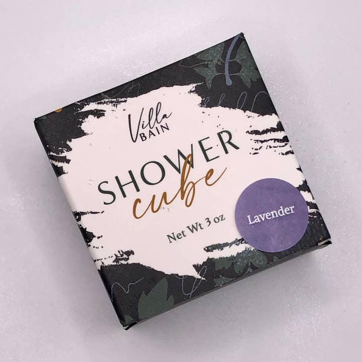 Lavender Shower Cube* for wholesale by Villa Bain
