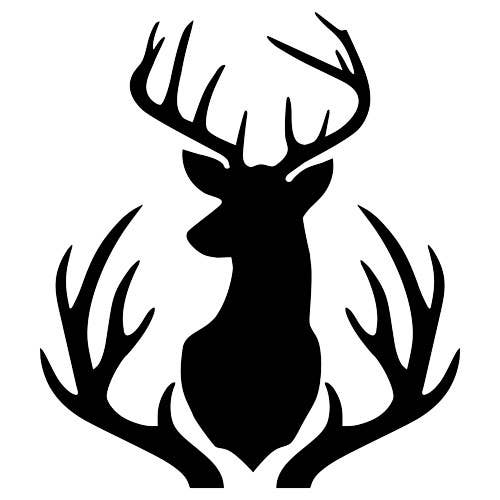 Pochoir Buck Mount et Antlers pour la vente par Designer Stencils
